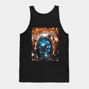 blue metallic eye Tank Top